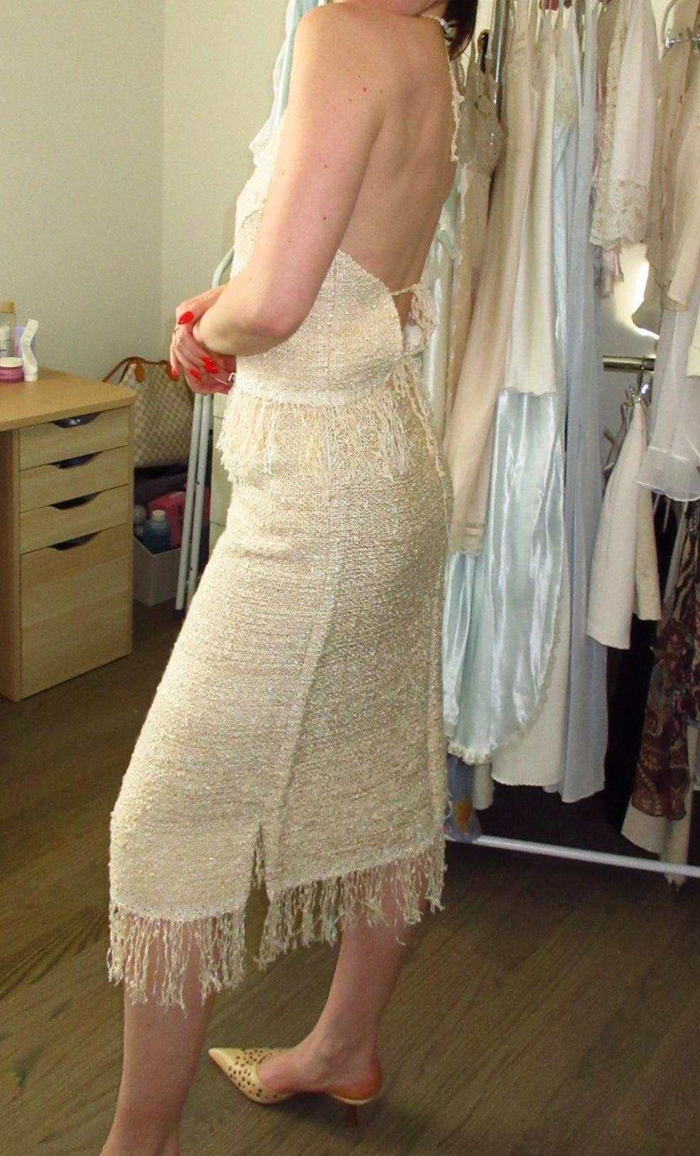 1970s Tweed Halter Set