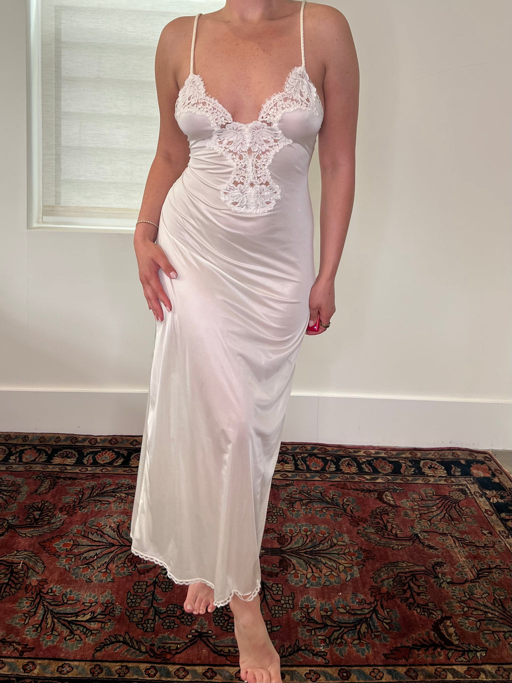 80s Ethereal Silky Gown