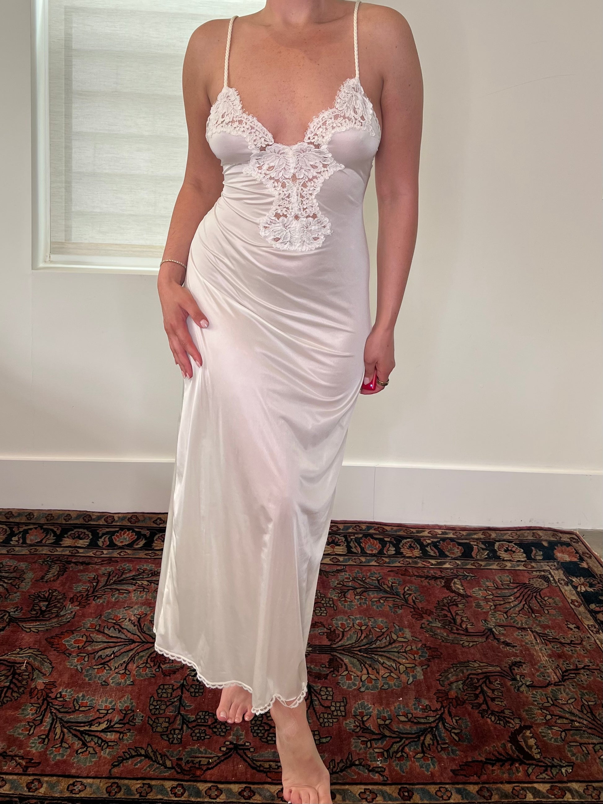 80s Ethereal Silky Gown