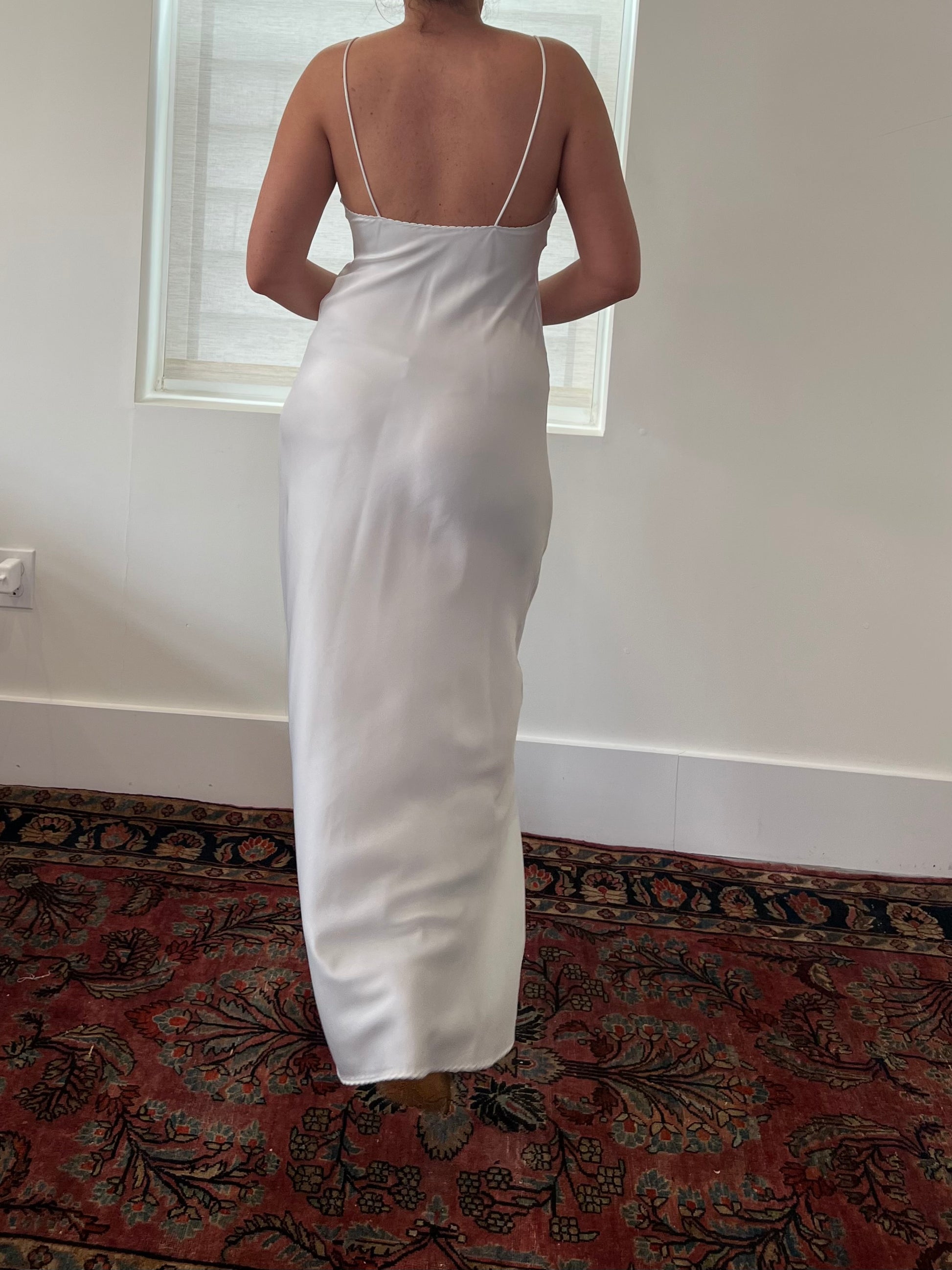 80s Romantic White Nightgown