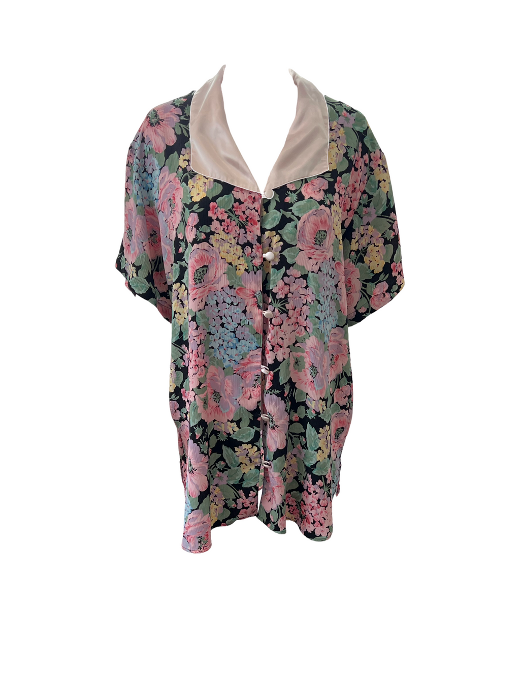 80s Floral Mini Dress & Robe