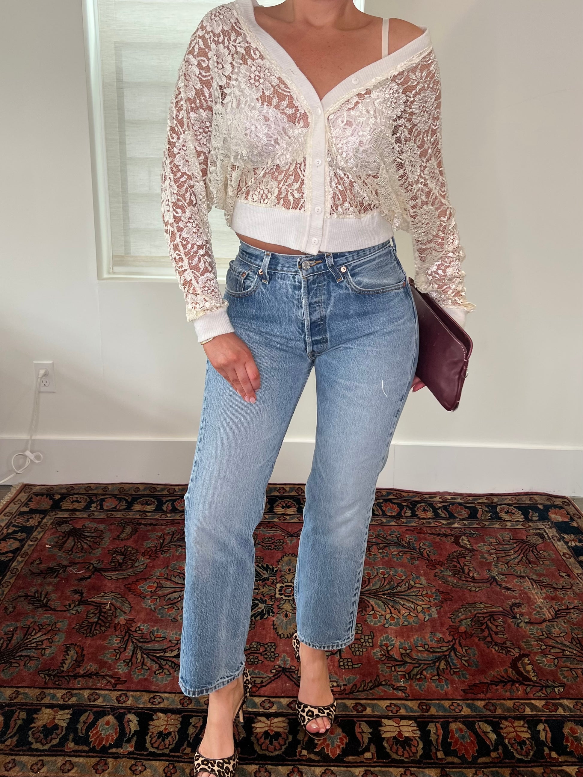 Late 90s/Early 2000s Lace Cardigan