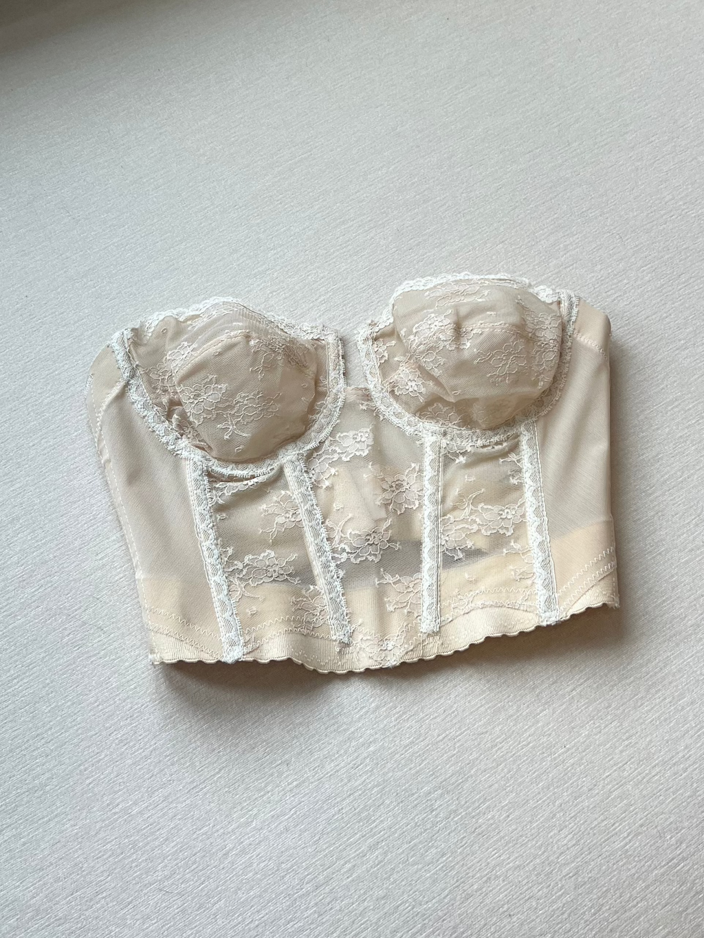 80s Structured Beige Corset