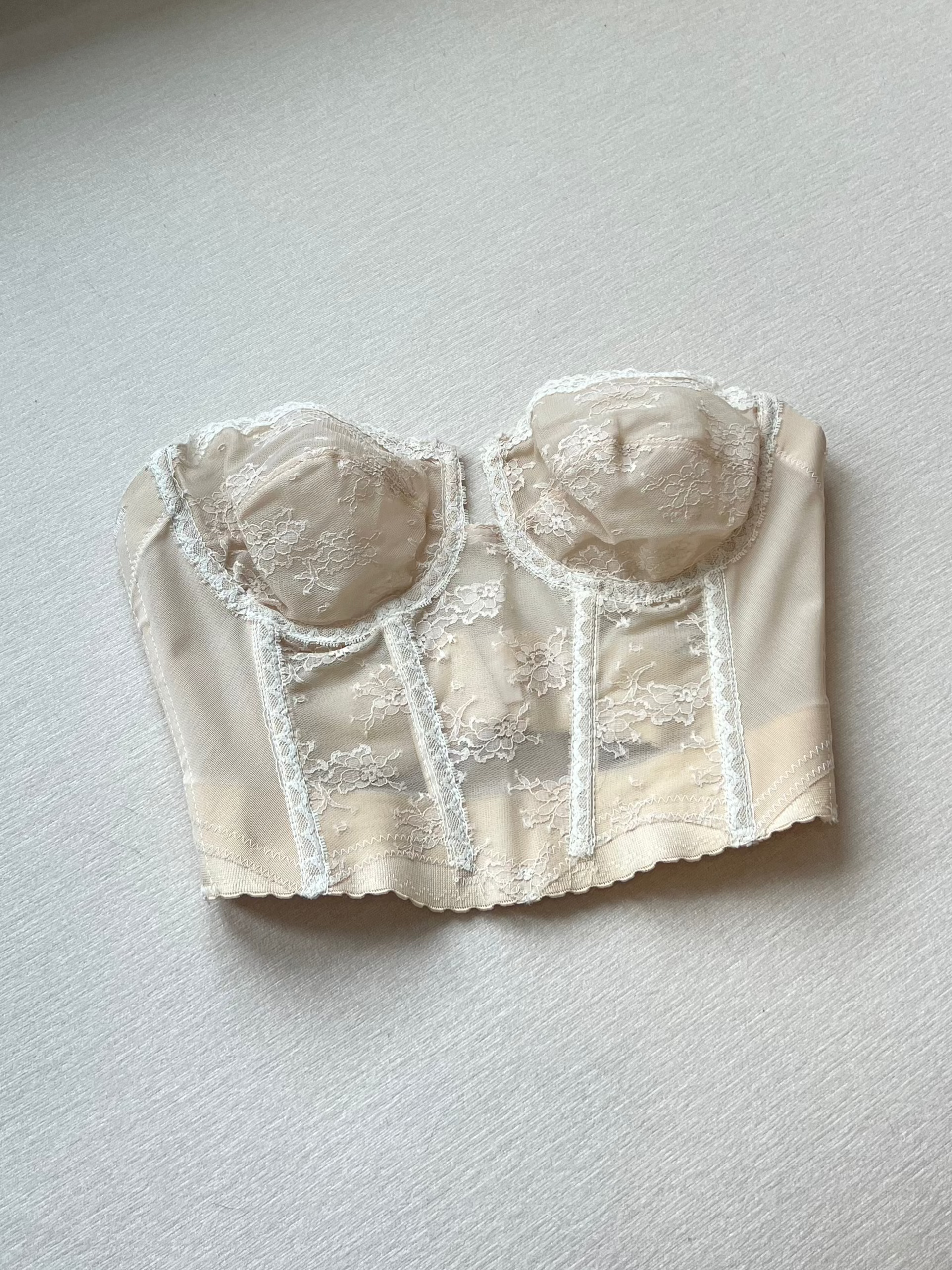 80s Structured Beige Corset