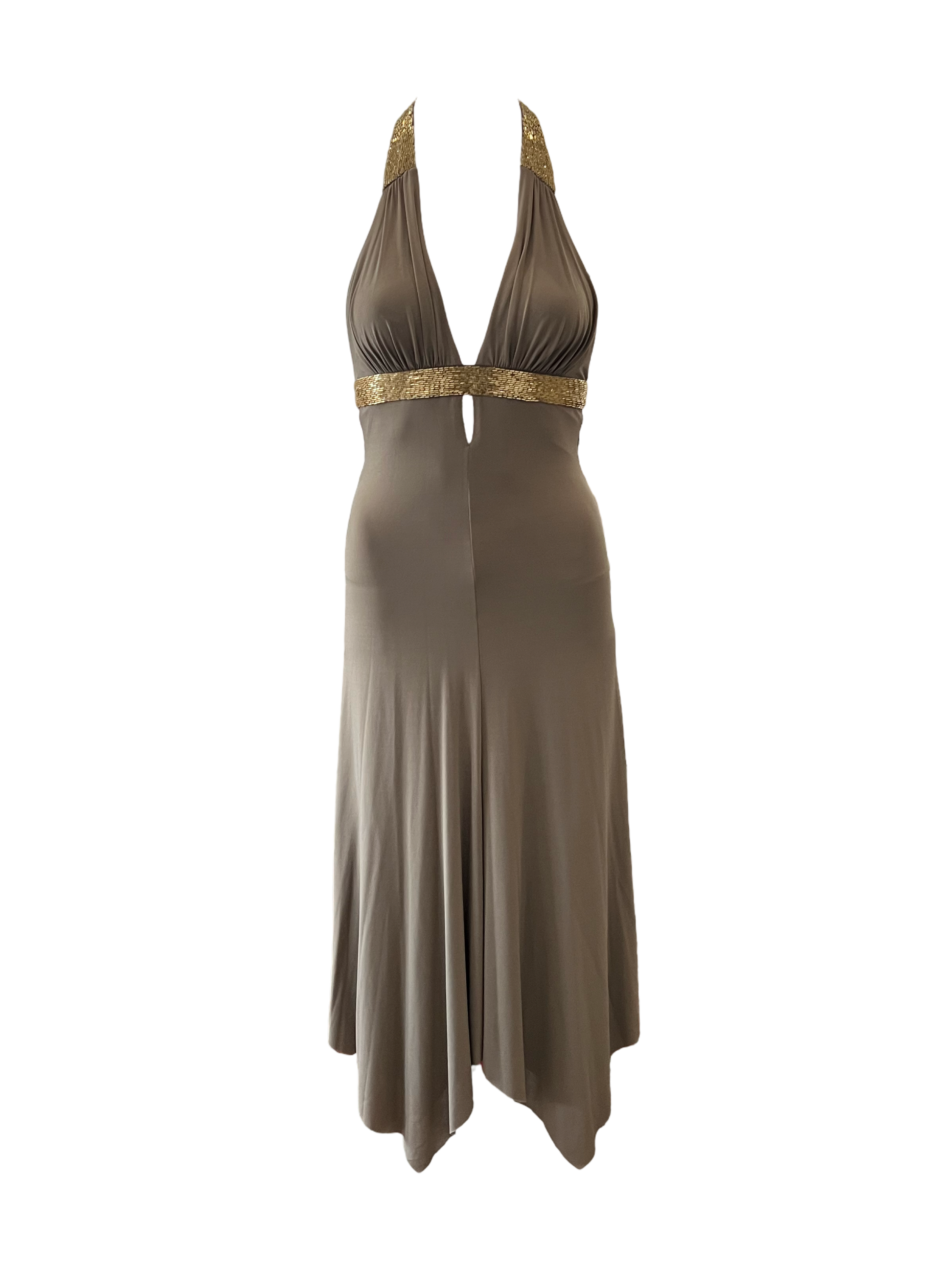 Y2k BCBG Halter Midi Dress